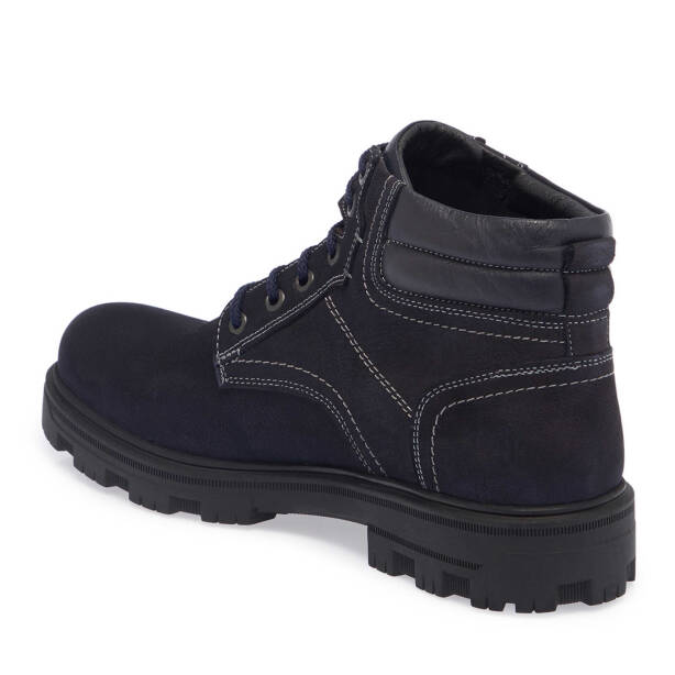 Lacivert Nubuk Deri Erkek Casual Bot - E24K1BT57086-C39 - 2