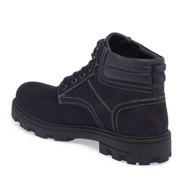 Lacivert Nubuk Deri Erkek Casual Bot - E24K1BT57086-C39 - 2