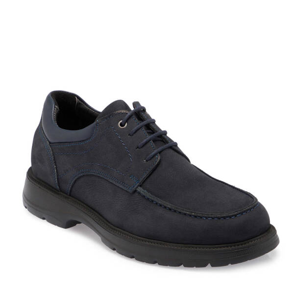 Lacivert Nubuk Deri Erkek Klasik Ayakkabı - E24S1AY56940-C39 - 1