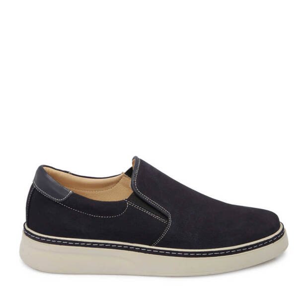 Lacivert Nubuk Deri Erkek Loafer - E24I1AY56600-C39 - 3