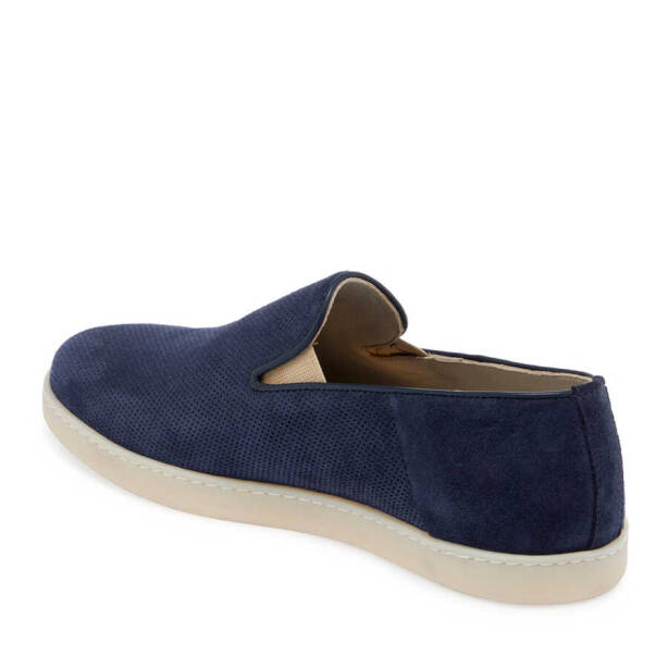 Lacivert Nubuk Deri Erkek Loafer - E24I1AY56695-C39 - 2