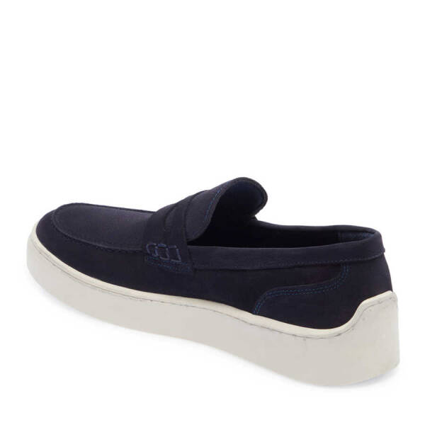 Lacivert Nubuk Deri Erkek Loafer - E24I1AY56746-C39 - 2