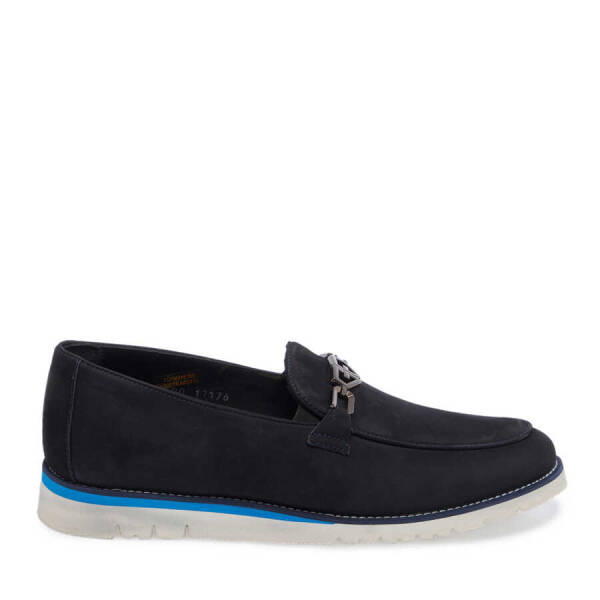 Lacivert Nubuk Deri Erkek Loafer - E24I1AY56783-C39 - 3