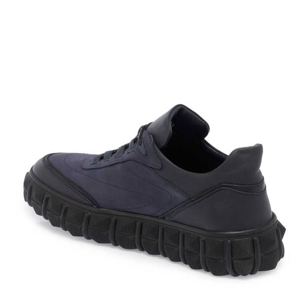 Lacivert Nubuk Deri Erkek Sneaker - E23S1AY56377-C2Q - 2