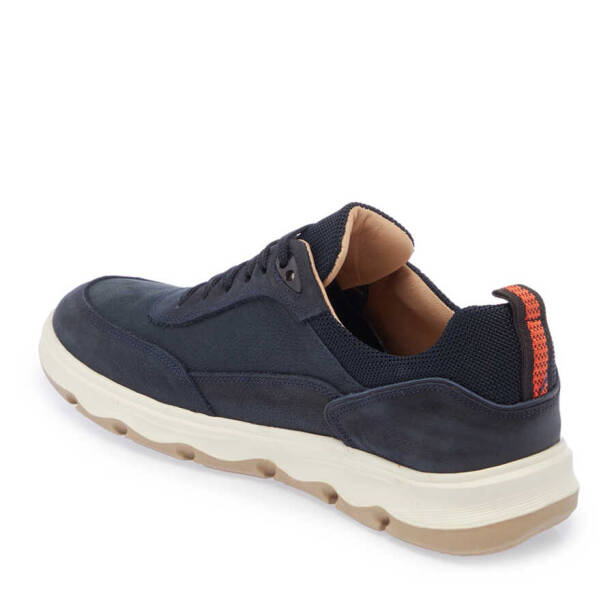 Lacivert Nubuk Deri Erkek Sneaker - E24I1AY56683-C39 - 2