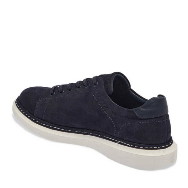 Lacivert Hakiki Nubuk Deri Erkek Sneaker - E24I1AY56806-C39 - Tergan