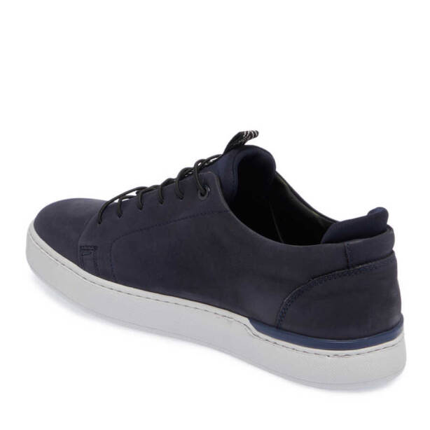 Lacivert Nubuk Deri Erkek Sneaker - E24I1AY56823-C39 - 2