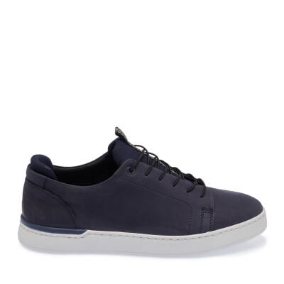 Lacivert Nubuk Deri Erkek Sneaker - E24I1AY56823-C39 - 3