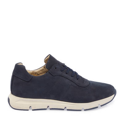 Lacivert Nubuk Deri Erkek Sneaker - E24I1AY56899-C39 - 3