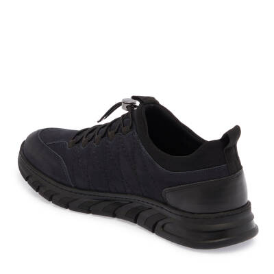  Lacivert Nubuk Deri Erkek Sneaker - E24S1AY56980-C39 - 2