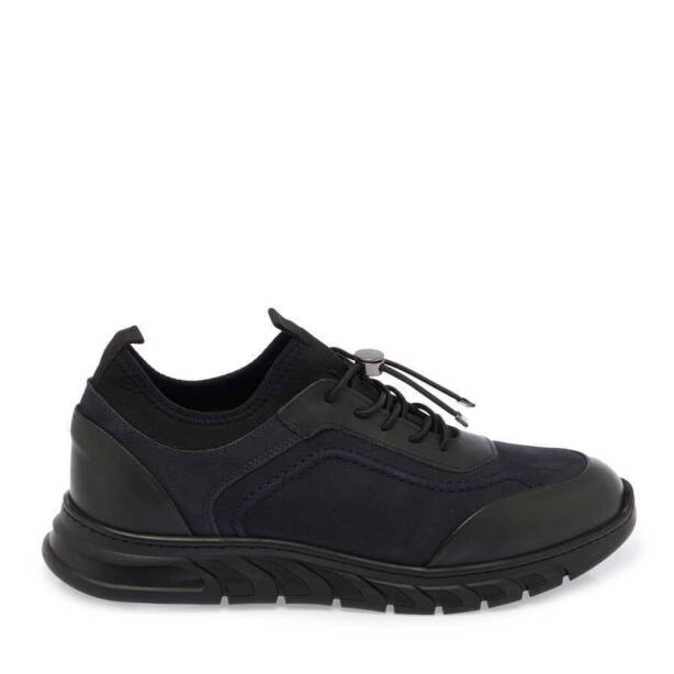 Lacivert Nubuk Deri Erkek Sneaker - E24S1AY56981-C39 - 3