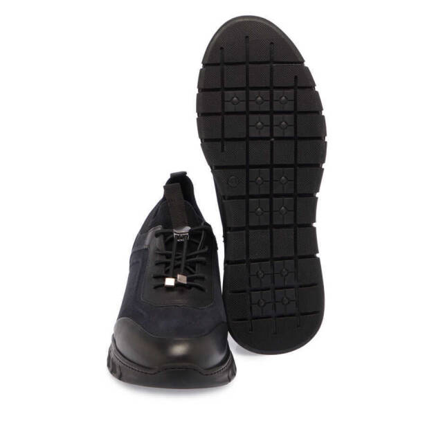 Lacivert Nubuk Deri Erkek Sneaker - E24S1AY56981-C39 - 4