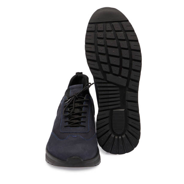 Lacivert Nubuk Deri Erkek Sneaker - E24S1AY57028-C39 - Tergan