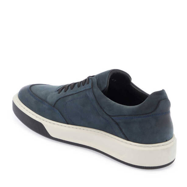 Lacivert Nubuk Deri Erkek Sneaker - E24S1AY57046-C39 - 2