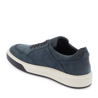  Lacivert Nubuk Deri Erkek Sneaker - E24S1AY57046-C39 - 2