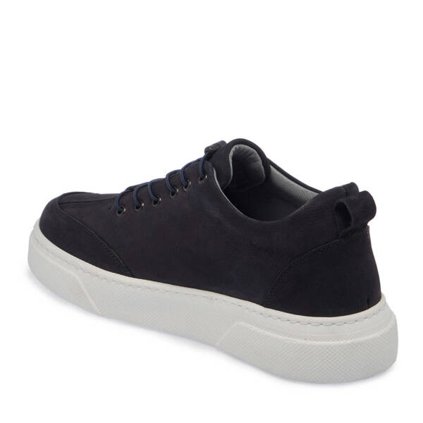 Lacivert Nubuk Deri Erkek Sneaker - E25I1AY57167-C39 - 2