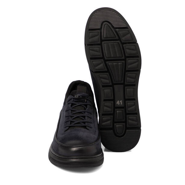 Lacivert Nubuk Deri Erkek Sneaker - E25S1AY57442-C39 - 4