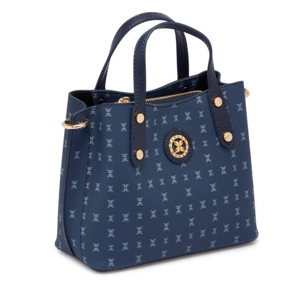 Lacivert Print Kadın Çapraz Askılı Çanta - S1WPR0000806-T1F - 2