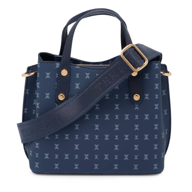 Lacivert Print Kadın Çapraz Askılı Çanta - S1WPR0000806-T1F - Tergan