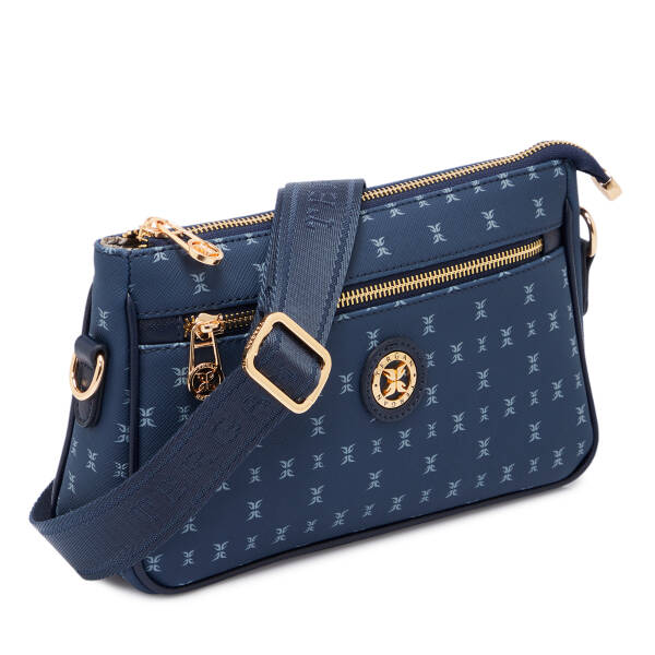 Lacivert Print Kadın Çapraz Askılı Çanta - S25K1PR09183-T1F - 2