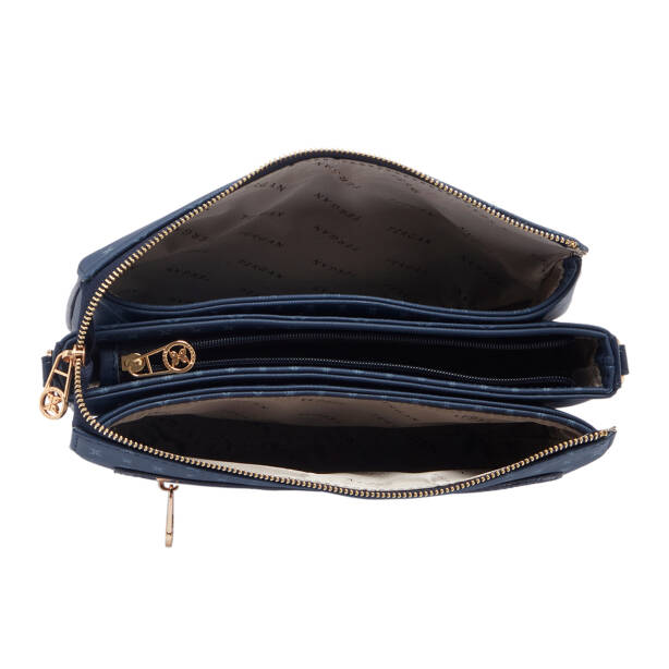 Lacivert Print Kadın Çapraz Askılı Çanta - S26Y1PR09090-V5J - 4