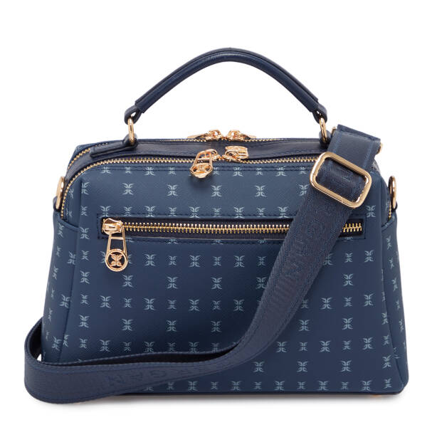 Lacivert Print Kadın El Çantası - S26K1PR09182-T1F - 3