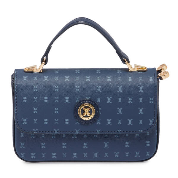 Lacivert Print Kadın El Çantası - S26Y1PR09154-V5J - 1