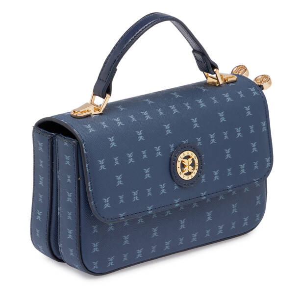 Lacivert Print Kadın El Çantası - S26Y1PR09154-V5J - 2