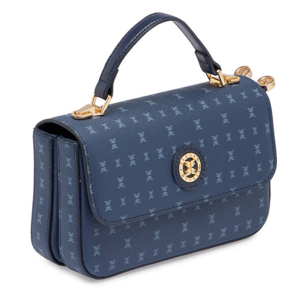 Lacivert Print Kadın El Çantası - S26Y1PR09154-V5J - 2