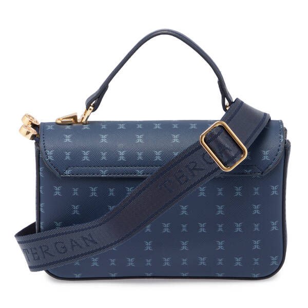 Lacivert Print Kadın El Çantası - S26Y1PR09154-V5J - 3