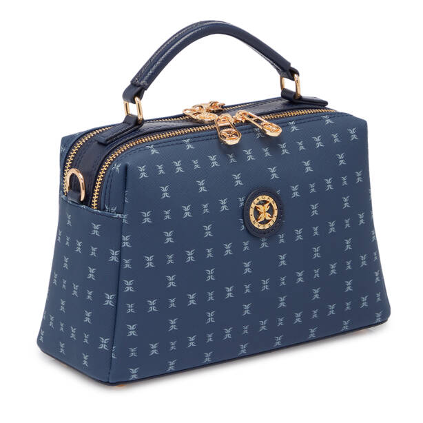 Lacivert Print Kadın El Çantası - S26Y1PR09182-V5J - 2