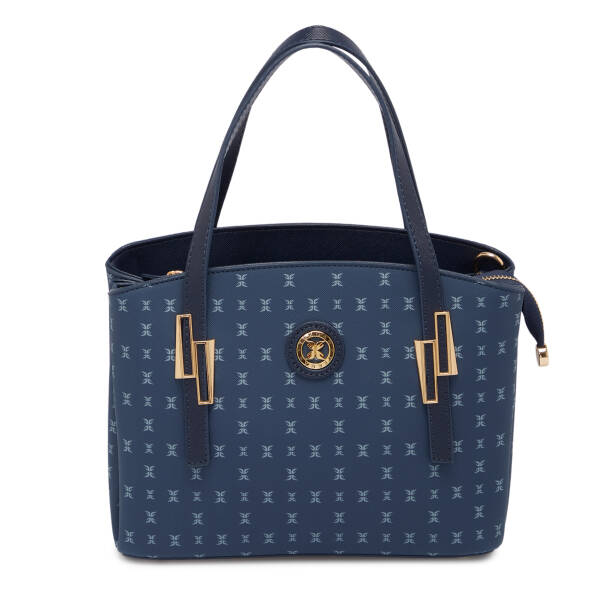 Lacivert Print Kadın Omuz Çantası - S1WPR0000805-T1F - Tergan