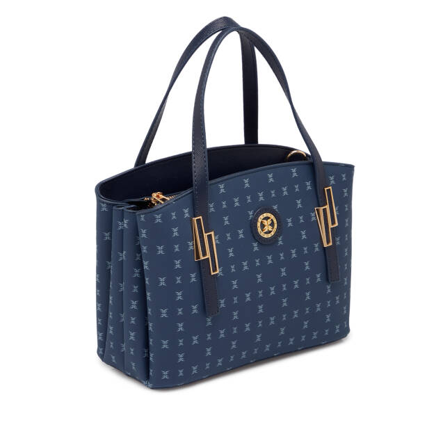 Lacivert Print Kadın Omuz Çantası - S1WPR0000805-T1F - Tergan