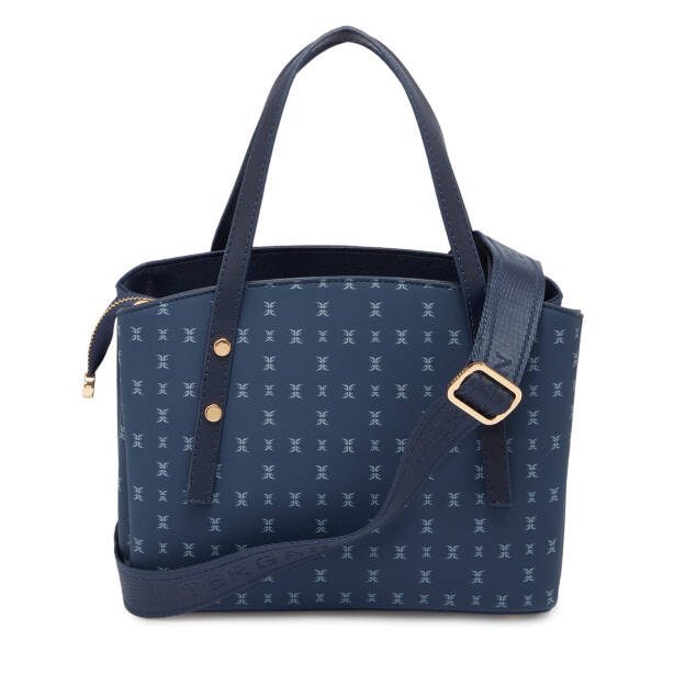 Lacivert Print Kadın Omuz Çantası - S1WPR0000805-T1F - Tergan