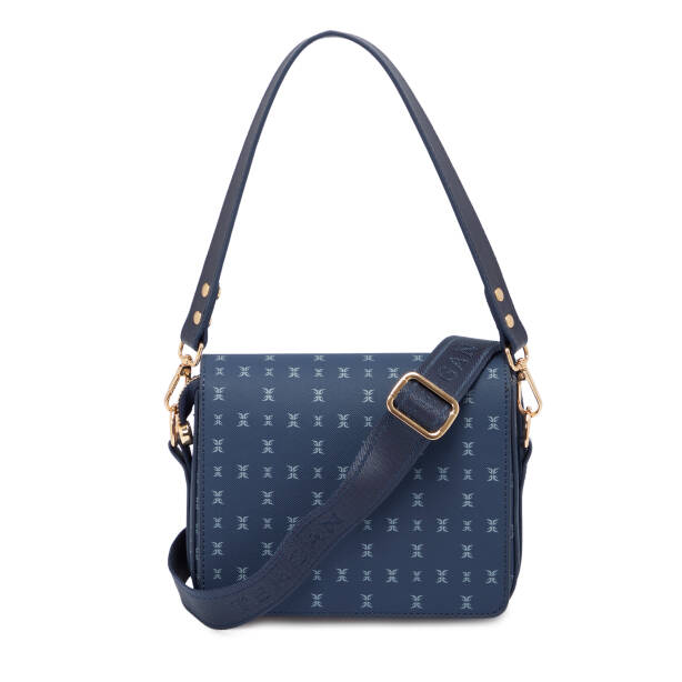 Lacivert Print Kadın Omuz Çantası - S1WPR0000807-T1F - Tergan