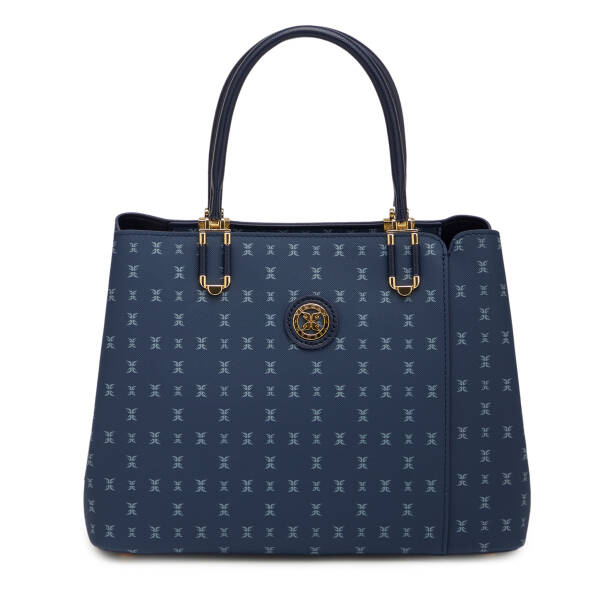 Lacivert Print Kadın Omuz Çantası - S25K1PR09190-T1F 