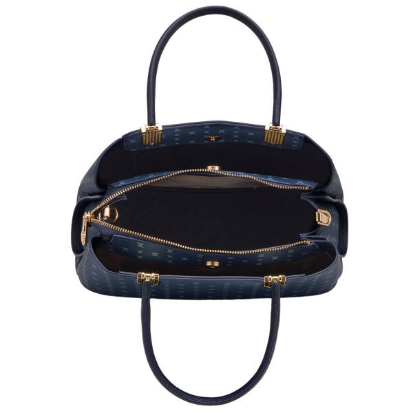 Lacivert Print Kadın Omuz Çantası - S25K1PR09190-T1F - 4