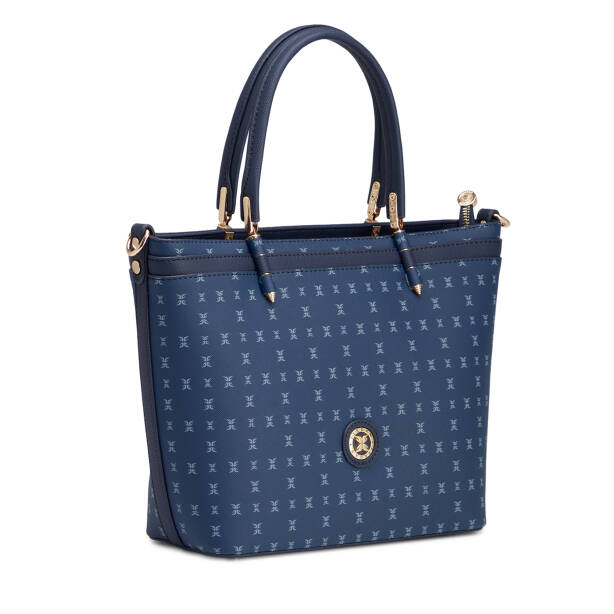 Lacivert Print Kadın Omuz Çantası - S26K1PR09179-T1F - 2
