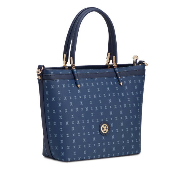 Lacivert Print Kadın Omuz Çantası - S26K1PR09179-T1F - 2