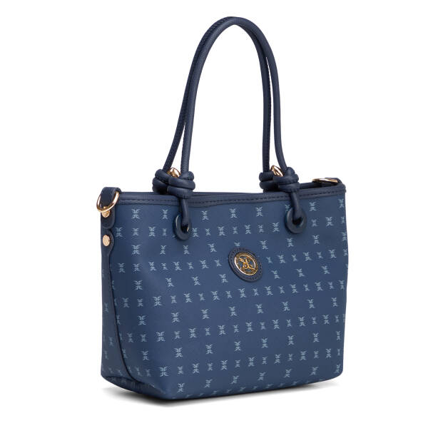 Lacivert Print Kadın Omuz Çantası - S26K1PR09193-T1F - 2