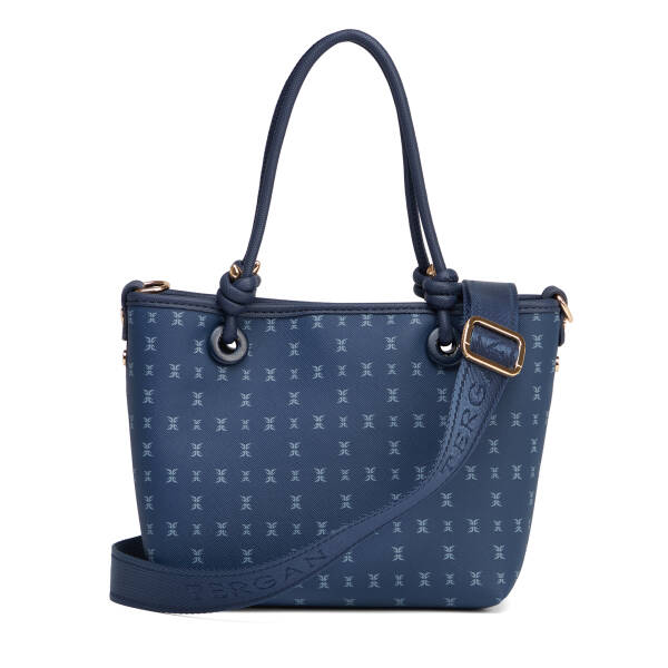 Lacivert Print Kadın Omuz Çantası - S26K1PR09193-T1F - 3