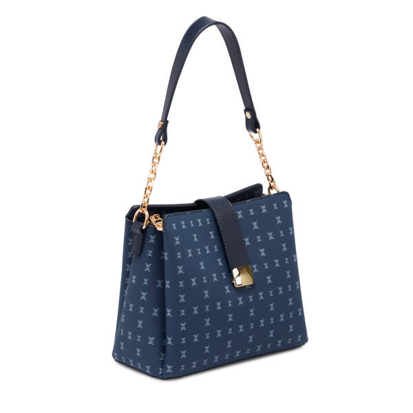 Lacivert Print Kadın Omuz Çantası - S26Y1PR09178-V5J - 2