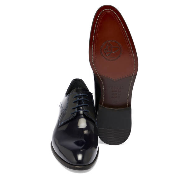 Lacivert Rugan Deri Erkek Klasik Ayakkabı - E25S1AY57568-C16 - 4