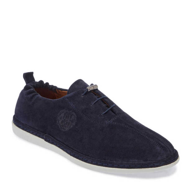 Lacivert Süet Deri Erkek Casual Ayakkabı - E24I1AY56634-D44 