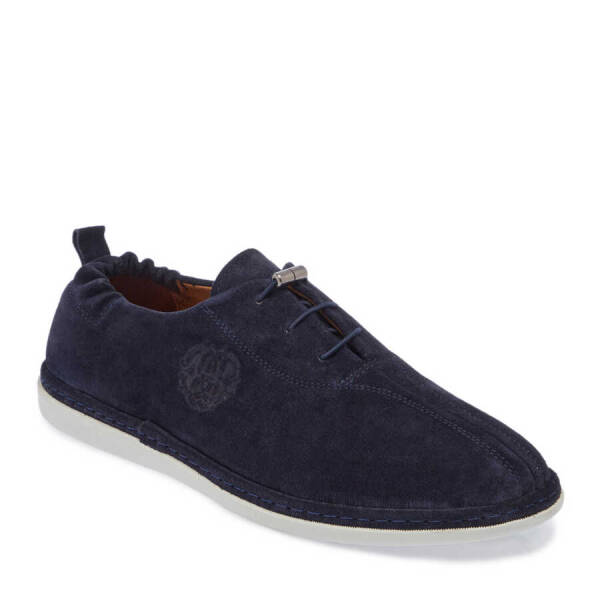 Lacivert Süet Deri Erkek Casual Ayakkabı - E24I1AY56634-D44 - 1