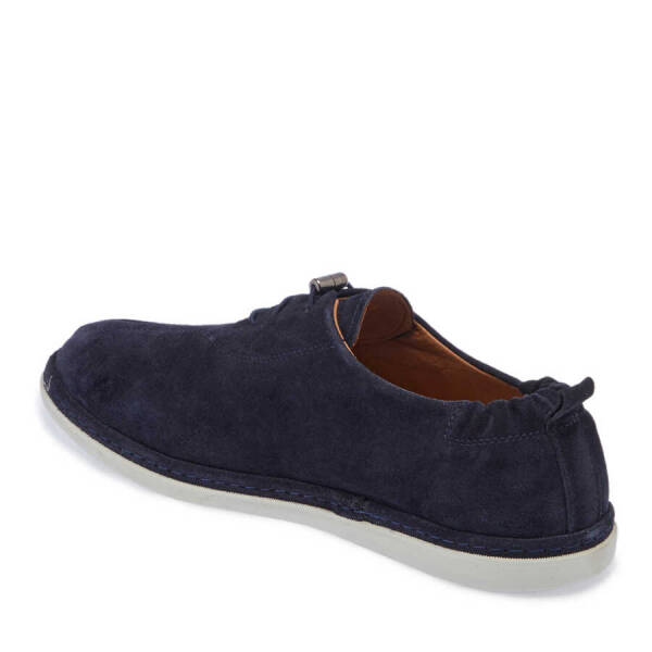 Lacivert Süet Deri Erkek Casual Ayakkabı - E24I1AY56634-D44 - 2