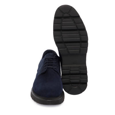 Lacivert Süet Deri Erkek Casual Ayakkabı - E24S1AY56931-D44 - 4