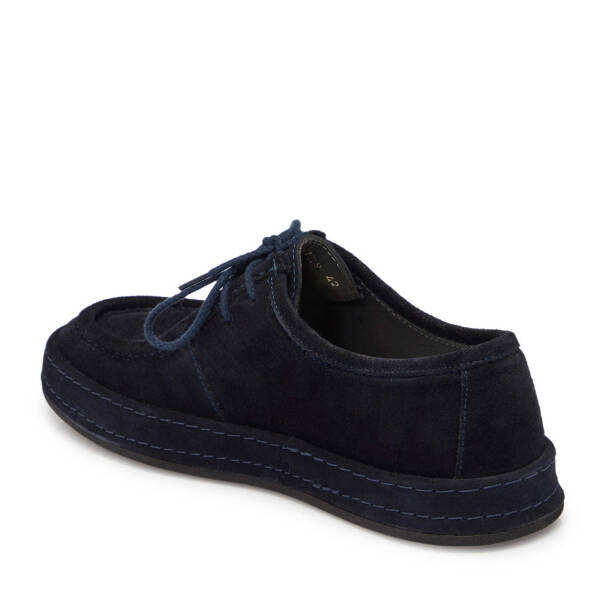 Lacivert Süet Deri Erkek Casual Ayakkabı - E24S1AY57000-D44 - 2