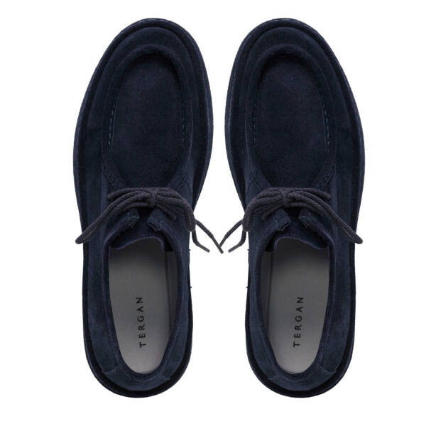 Lacivert Süet Deri Erkek Casual Ayakkabı - E24S1AY57000-D44 - 5