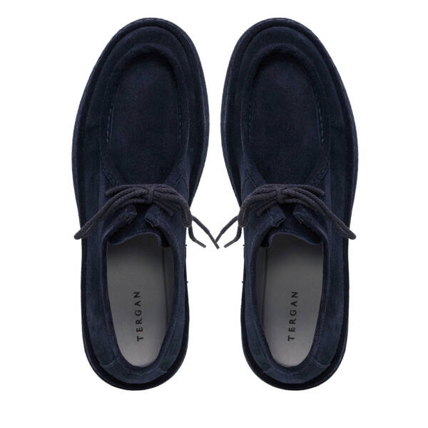 Lacivert Süet Deri Erkek Casual Ayakkabı - E24S1AY57000-D44 - 5